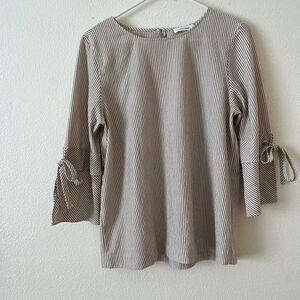 Calvin Klein striped Women3/4 sleeves blouse M
